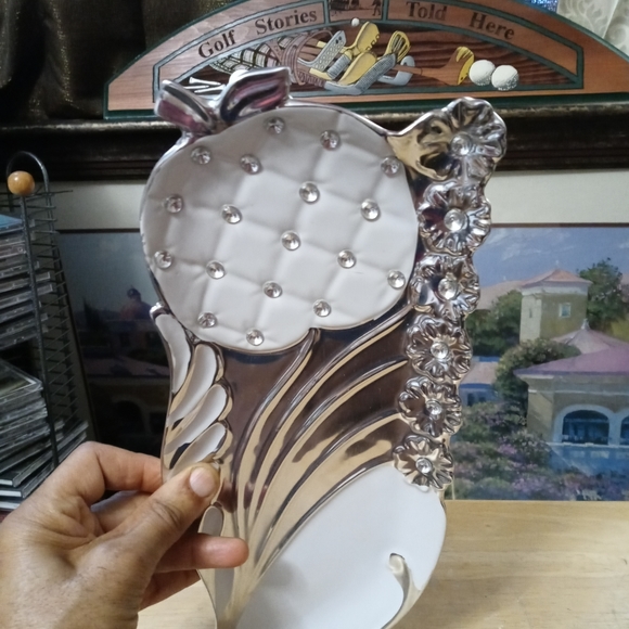 📿Heavy Metal & Rhinestones Trinket Tray. Elegant & Durable,Vintage Like🆕New!⌚ - Picture 12 of 12